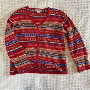 Vintage Pullover Sweater Cardigan Colored XS